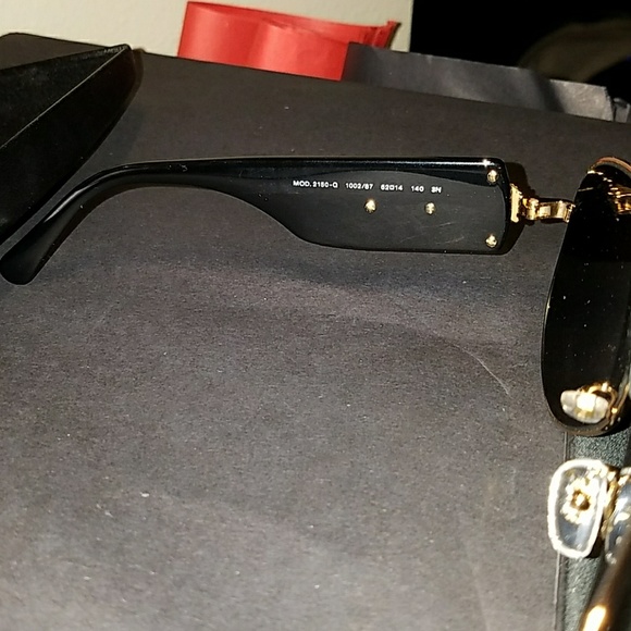 NWT Authentic Versace Gold Pilot Aviators - Picture 7 of 8